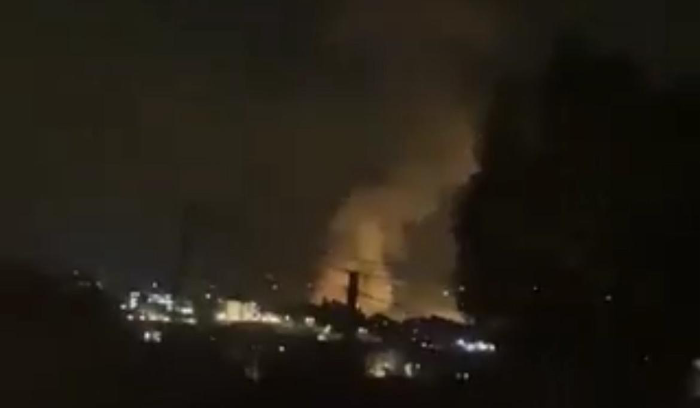 غارة اسرائيلية قوية جداً على النبطية الفوقا