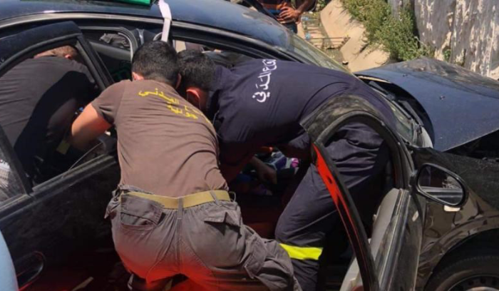 جريحان في حادث سير
