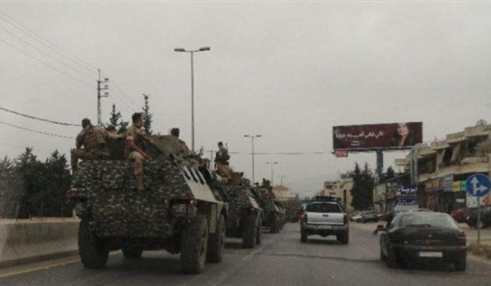 انتشار واسع للجيش في قضاء زحلة