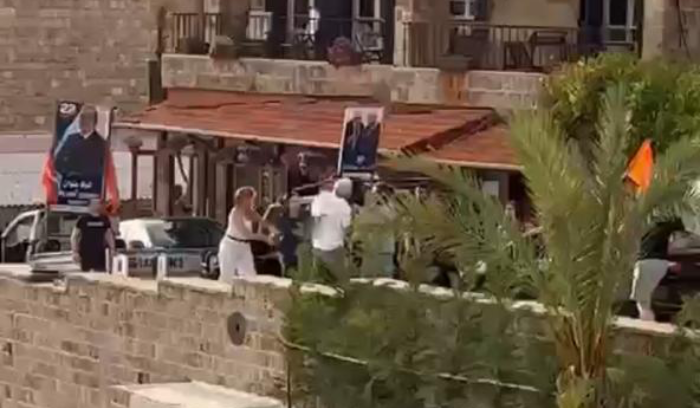 بالفيديو | إشكالٌ بين مناصري مرشحي التيار في جبيل