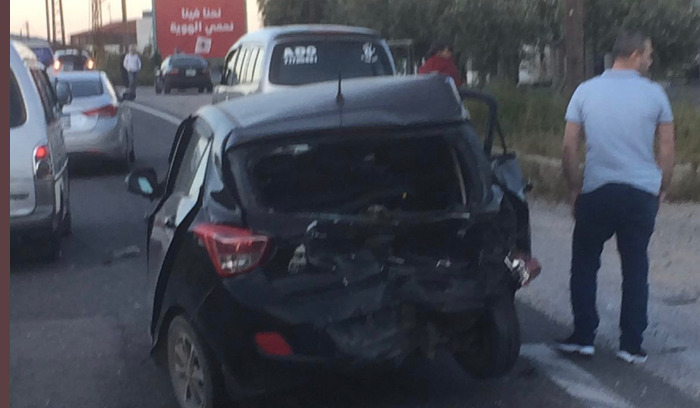 خمسة جرحى في حادث سير على اوتوستراد البترون  كفرعبيدا