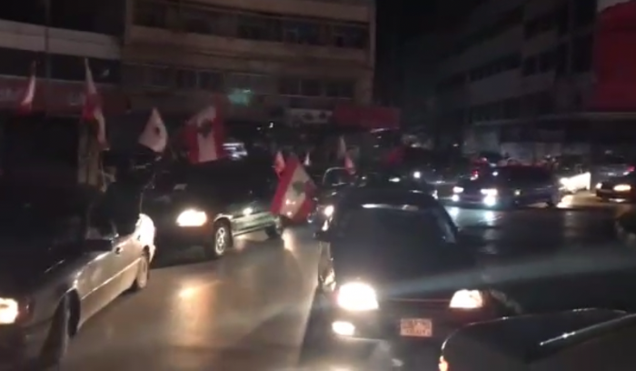 بالفيديو: موكب لحزب القوات اللبنانية في طرابلس