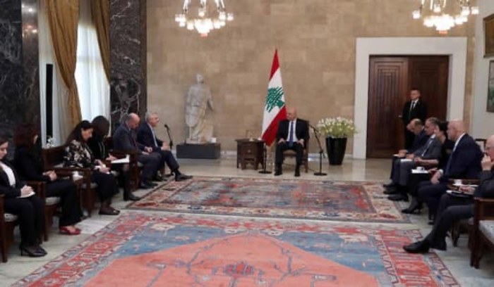 الرئيس عون التقى غراندي: لضرورة عودة النازحين السوريين
