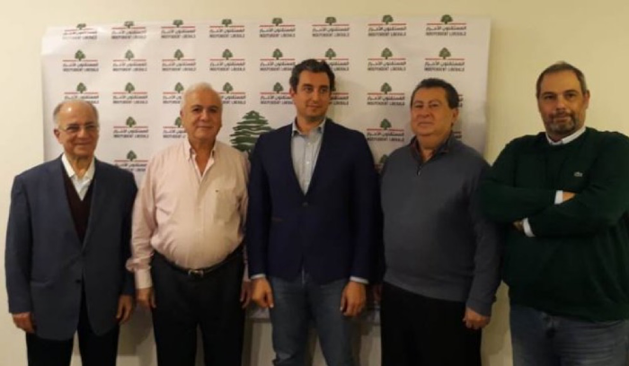 مارك ضو المرشح عن المقعد الدرزي في قضاء عالية في ضيافة المستقلين الاحرار