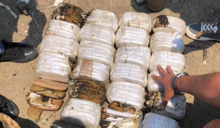 ضبط طن من حشيشة الكيف في جرافة