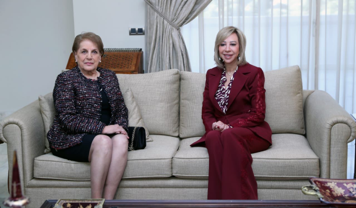 السيدة الأولى التقت السيدة ناديا عون