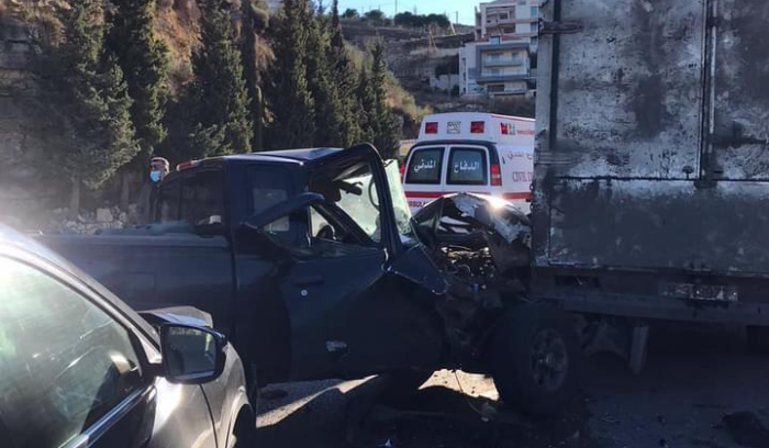 جريحان جراء حادث سير على طريق عام حبوب