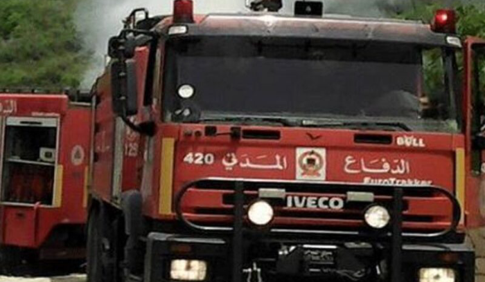حريق في انبوب النفط العراقي في سهل عكار