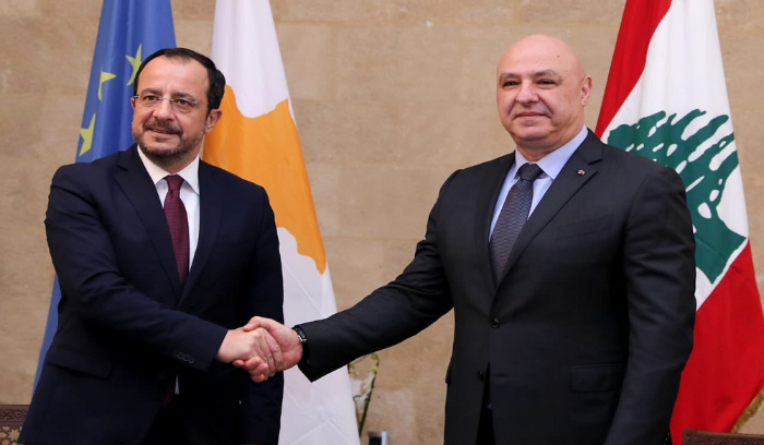 الرئيس القبرصي من بعبدا: نقف إلى جانب لبنان