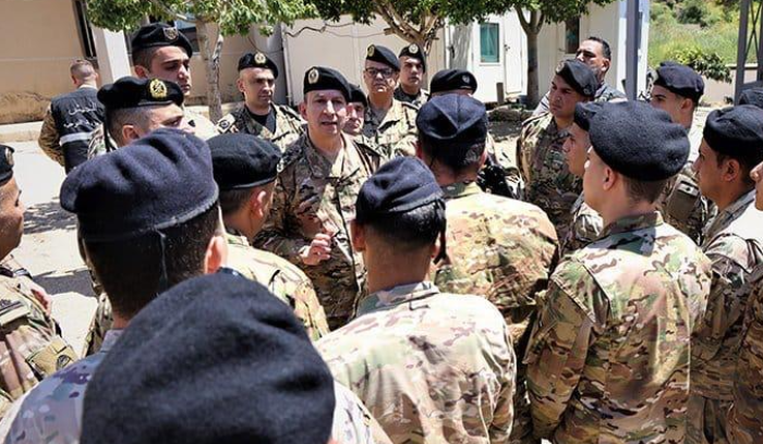 قائد الجيش تفقد ثكنة عصام شمعون في النبطية