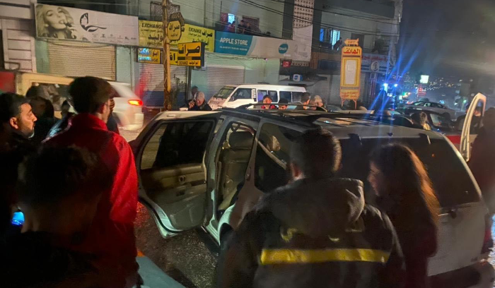 ثلاثة جرحى جراء حادث سير على طريق المصنع الدولية في مجدل عنجر