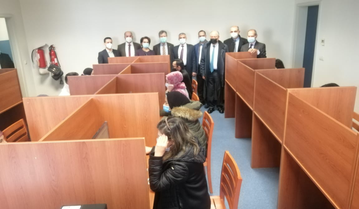 وزير التربية تفقد امتحانات الكولوكيوم في كلية الصحة في  اللبنانية