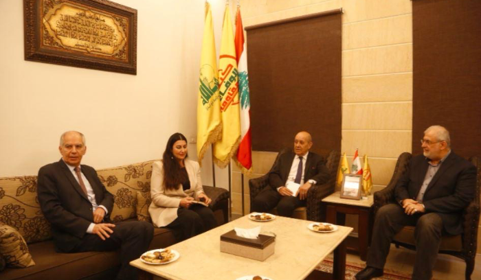 لودريان التقى محمد رعد