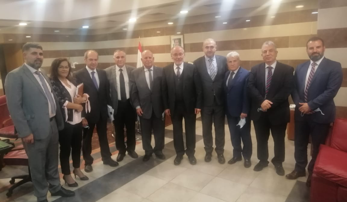 الحلبي عرض مع بعثة الإتحاد الأوروبي مشاريع دعم التربية واستقرارها