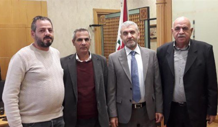 وفد نقابة عمال المخابز في بيروت وجبل لبنان سلم بيرم مذكرة بمطالبهم