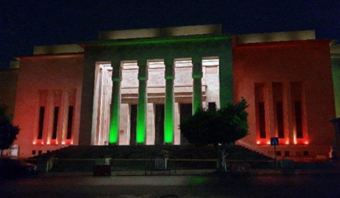 إضاءة المتحف الوطني في ذكرى الاستقلال