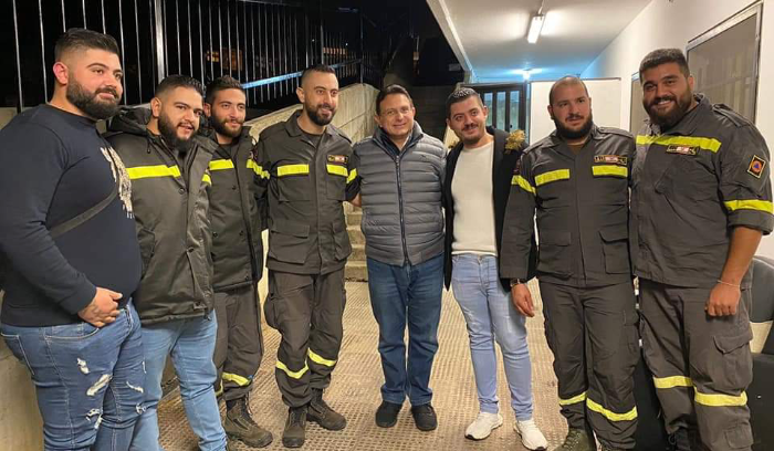 الخازن جال في مركز الدفاع المدني في حراجل