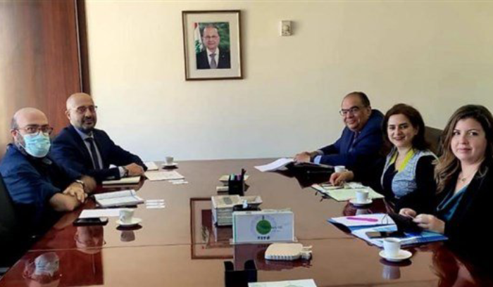 وزير البيئة التقى مدير صندوق النقد الدولي والسفير الألماني