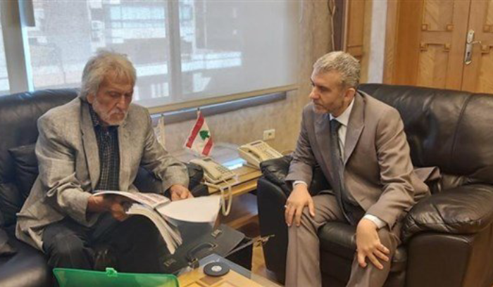 بيرم استقبل زاهر الخطيب واتحاد نقابات عمال ومستخدمي البلديات في لبنان