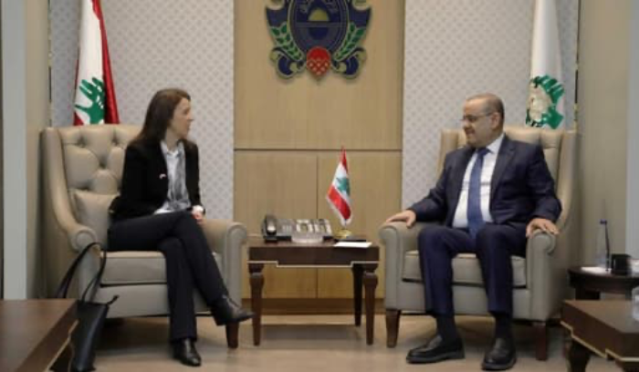 البيسري استقبل القائم بأعمال السفارة البريطانية في لبنان