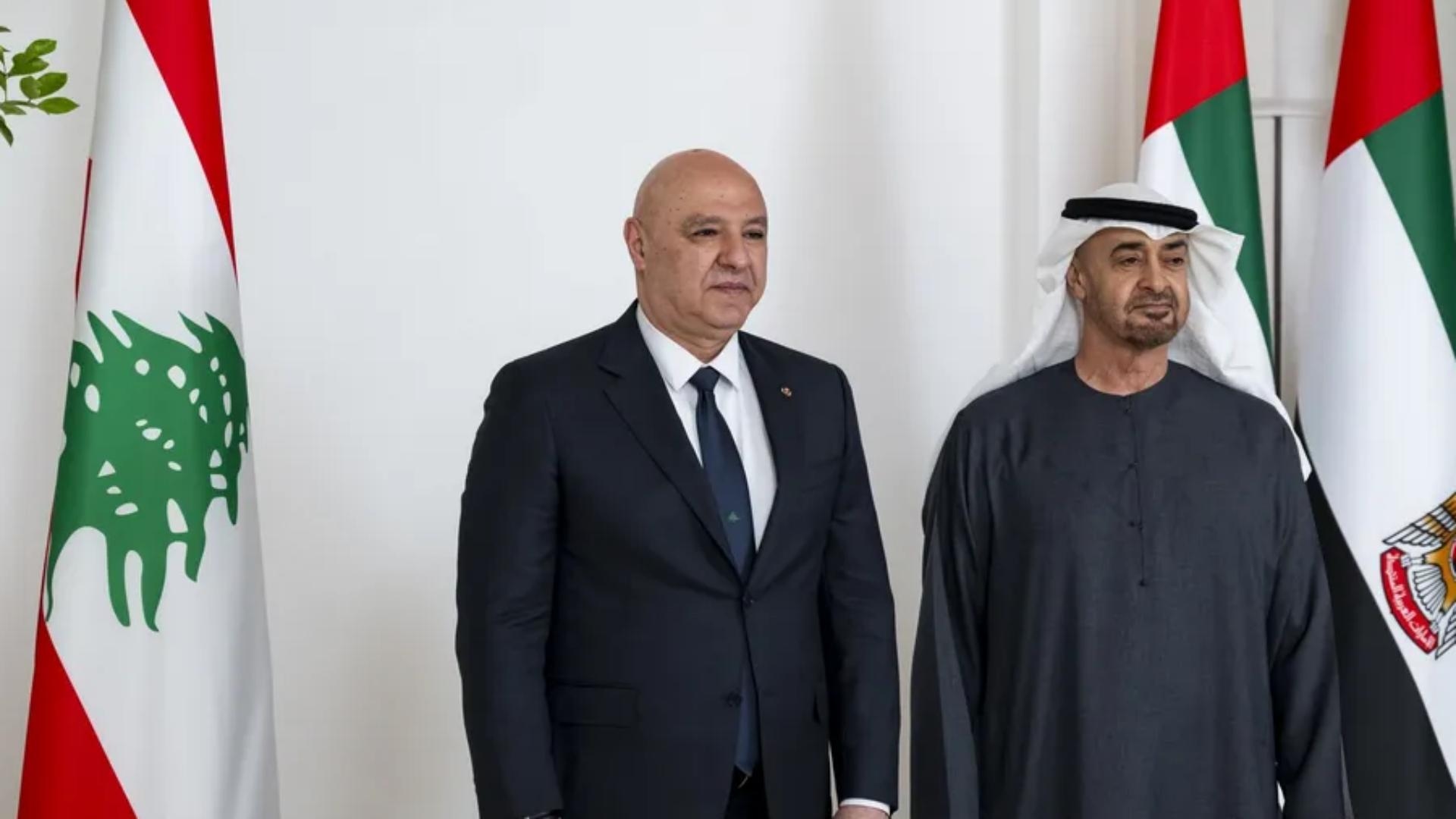 الرئيس عون إلى محمد بن زايد: أتمنّى لكم مزيدًا من التقدّم والنجاح