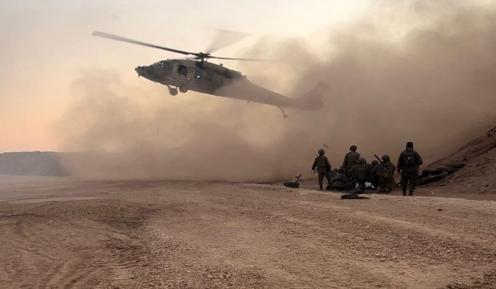 انزال اسرائيلي بالقرب من أحد المواقع العسكـرية السورية بمحيط دمشق استمر لنحو 20 دقيقة