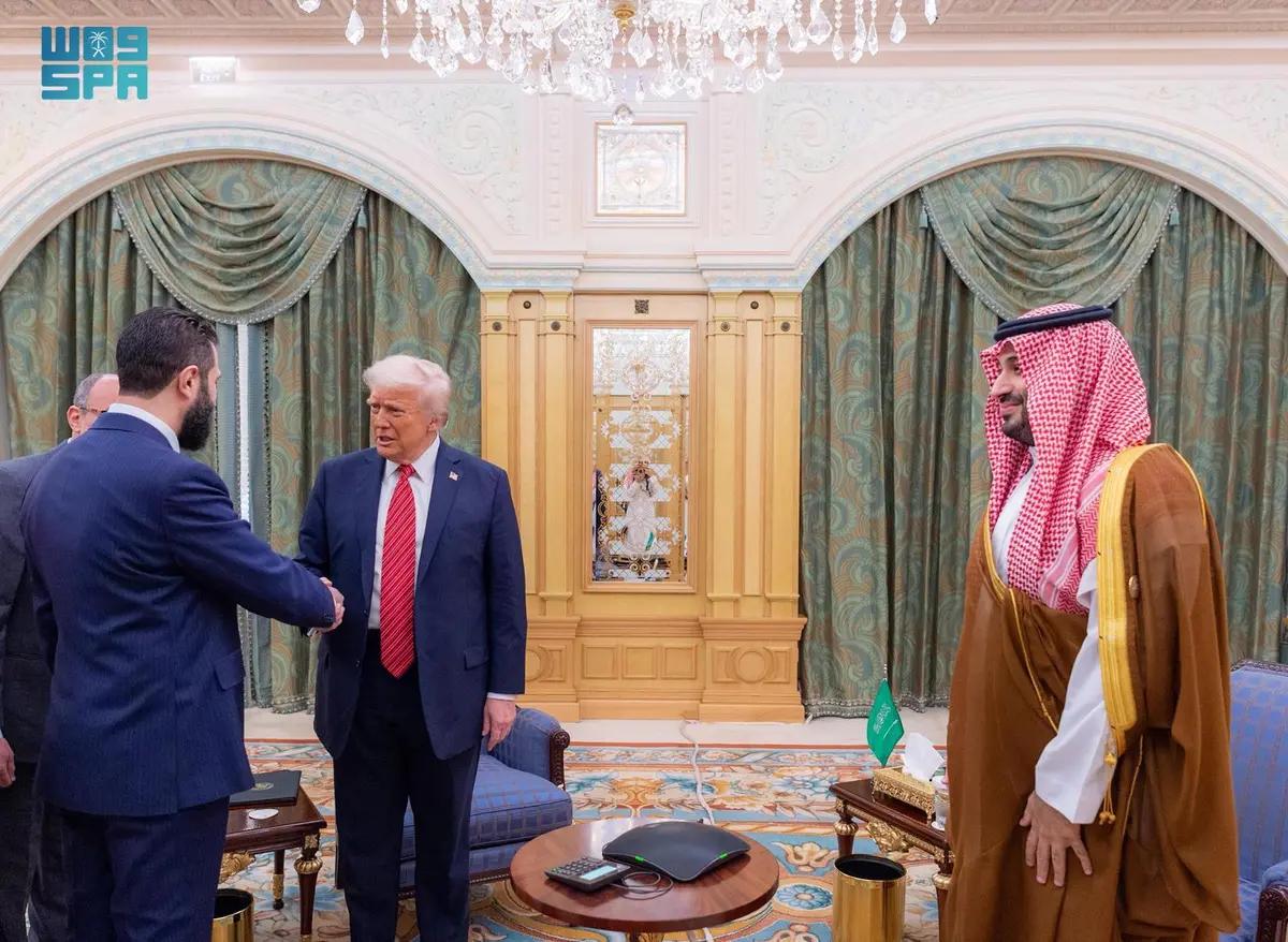 ترامب غادر الرياض متوجهاً الى الدوحة