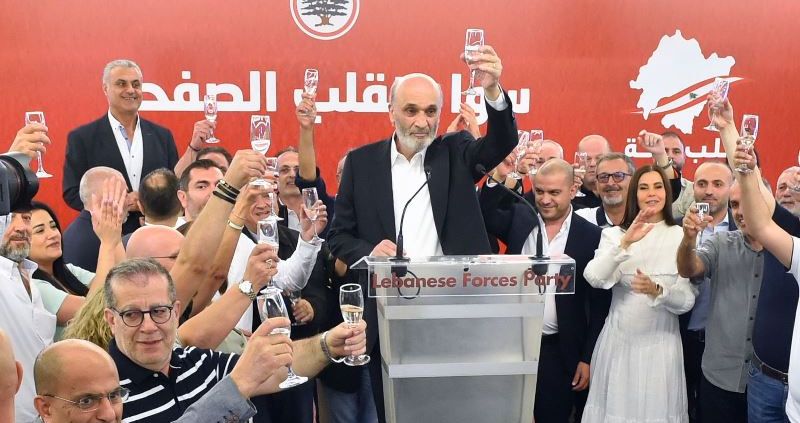 جعجع يعلن فوز قلب زحلة في الانتخابات
