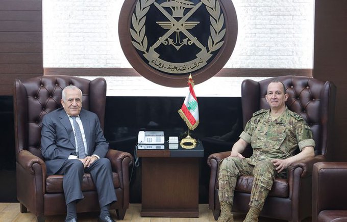 قائد الجيش استقبل الرئيس  سليمان في اليرزة
