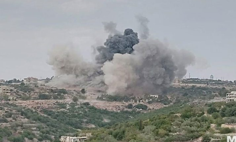 غارة إسرائيلية على النبطية الفوقا