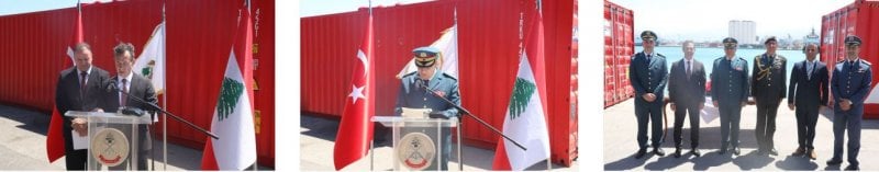 هبة تركية للجيش اللبناني: عتاد جوي ومعدات طبية في مرفأ بيروت