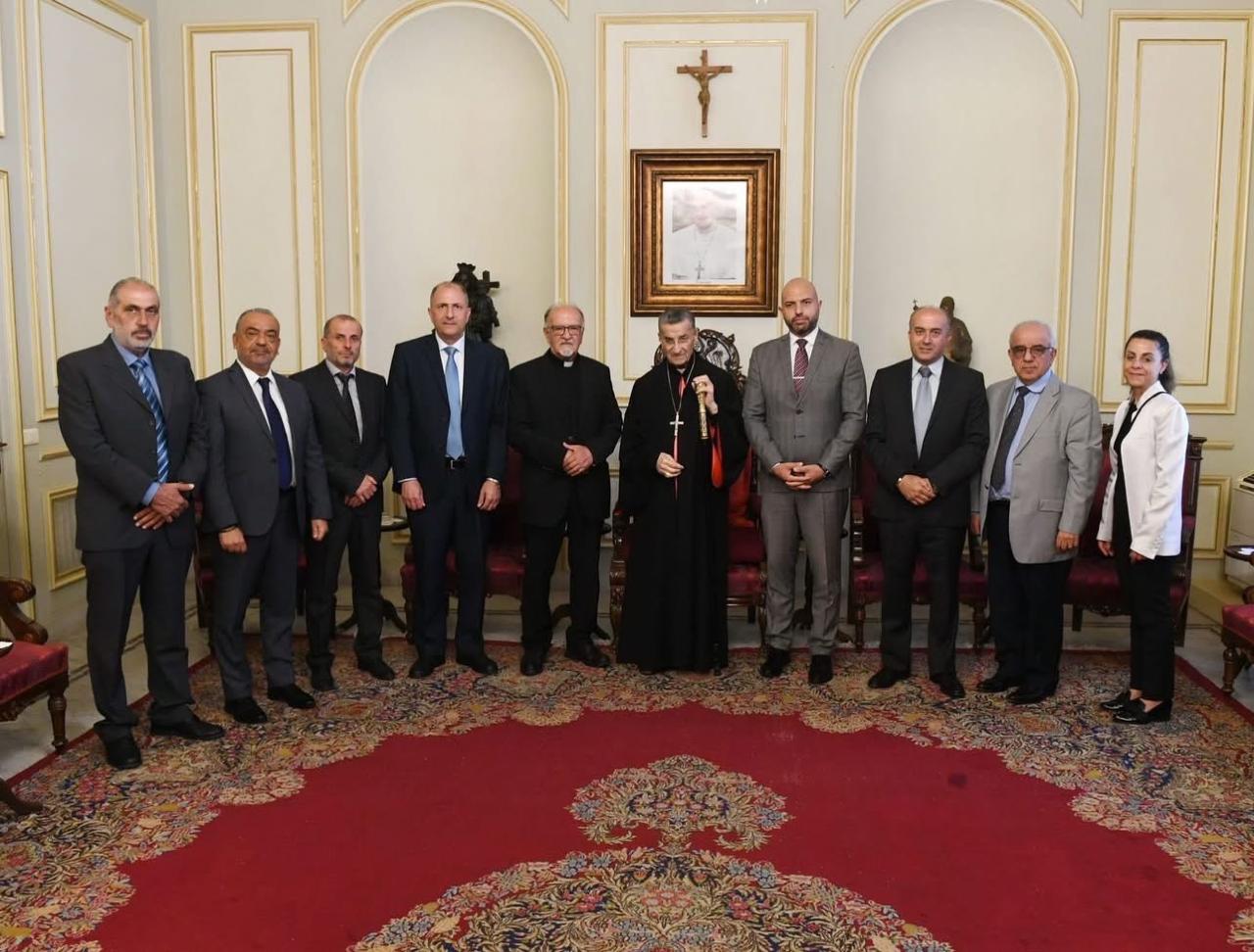 الراعي استقبل بطريرك السريان الأرثوذكس وزوار ومكتب راعوية المرأة
