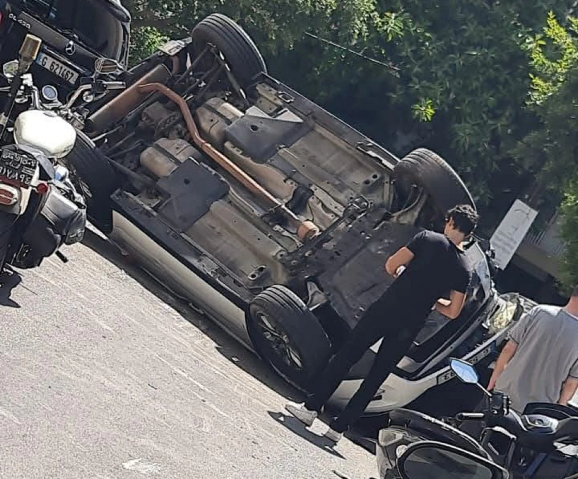 جرحى في حادث سير بين ٩ سيارات  في قريطم
