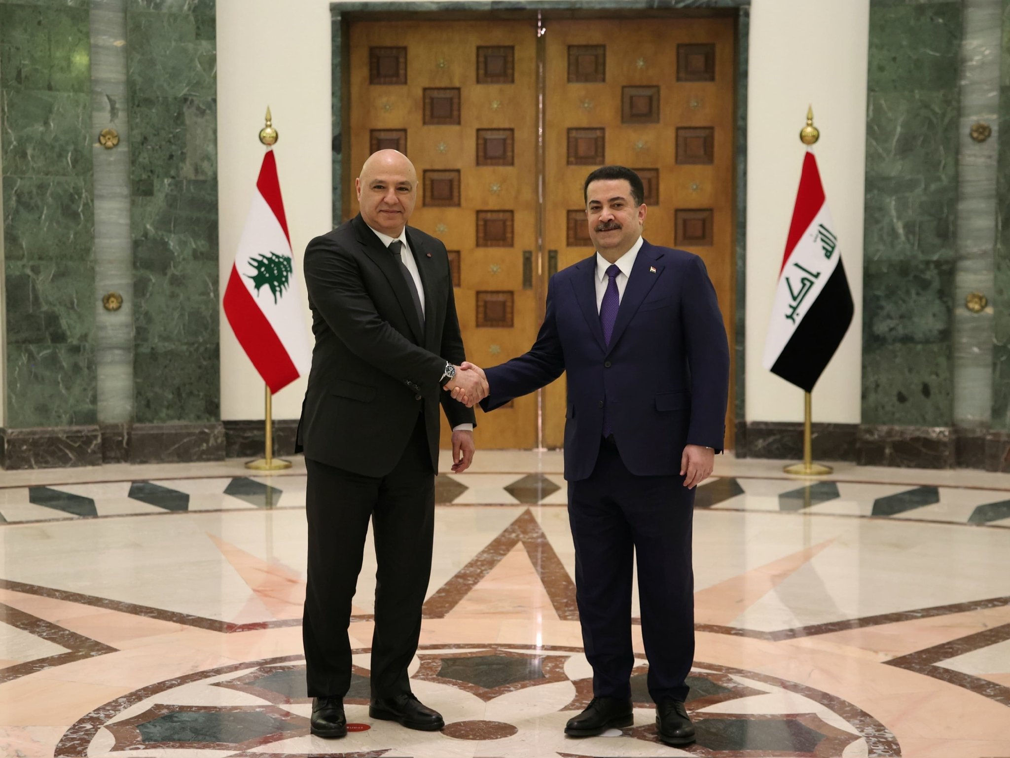 مؤتمر صحافي مشترك بين جوزاف عون ورئيس الوزراء العراقي: دعم بقيمة 20 مليون دولار لإعادة إعمار لبنان