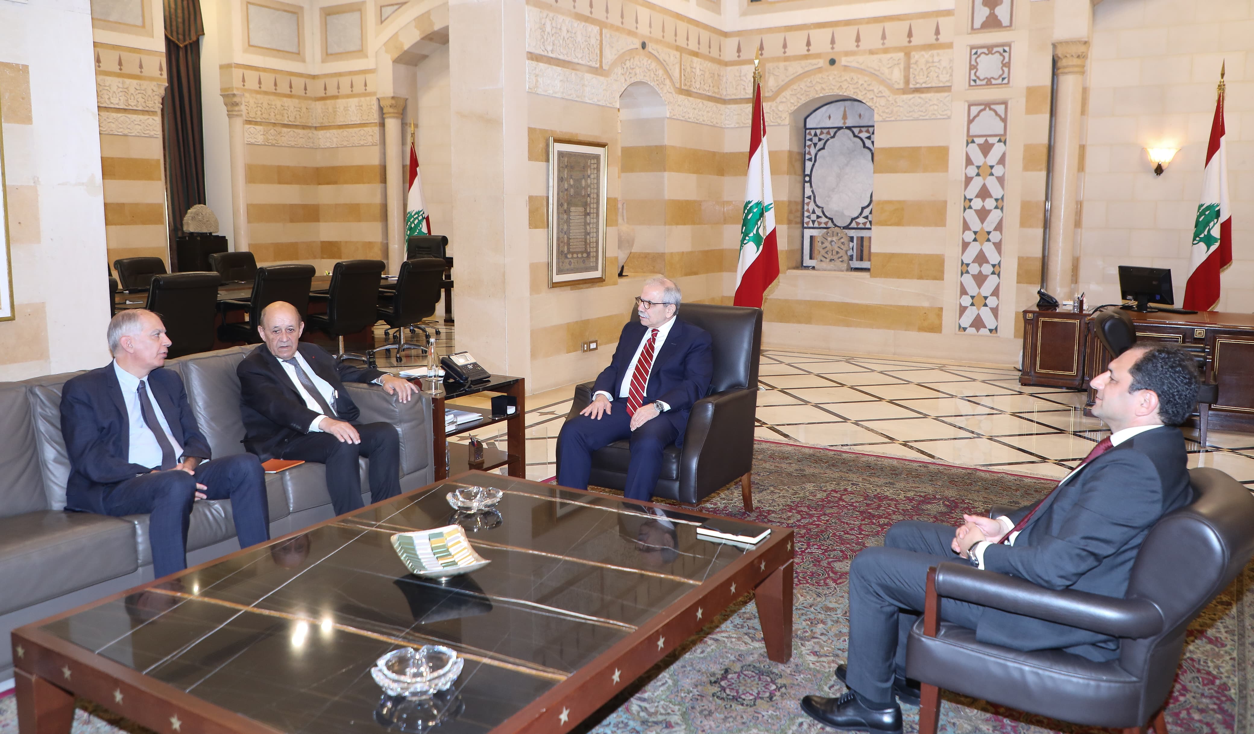 رئيس الحكومة استقبل المبعوث الخاص للرئيس الفرنسي جان إيف لودريان