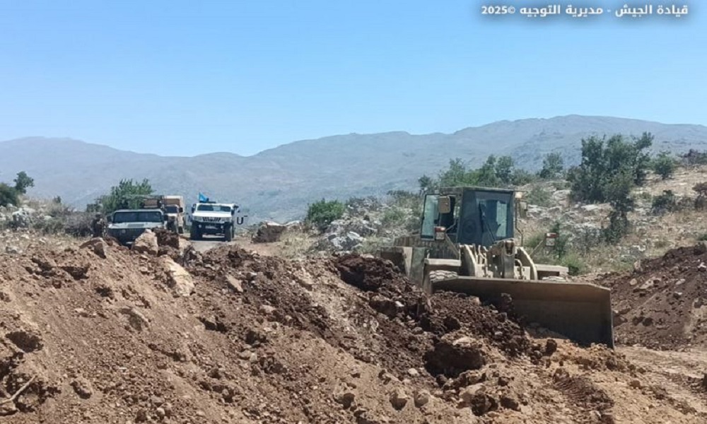 الجيش يزيل سواتر ترابية إسرائيلية في شبعا
