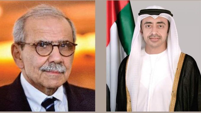 نائب رئيس مجلس الوزراء الاماراتي وسلام يبحثان هاتفياً التطورات الإقليمية