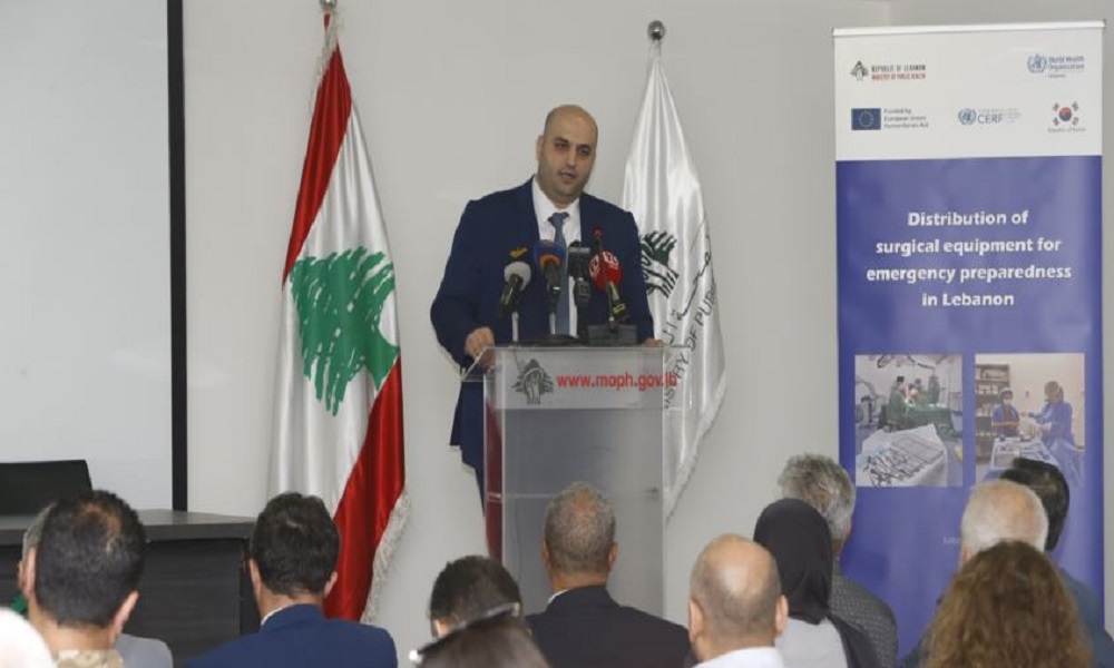 أدوات للمستشفيات.. وناصر الدين: واجبنا البقاء على جهوزية
