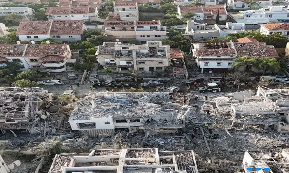 بالفيديو: أضرار هائلة في تل أبيب