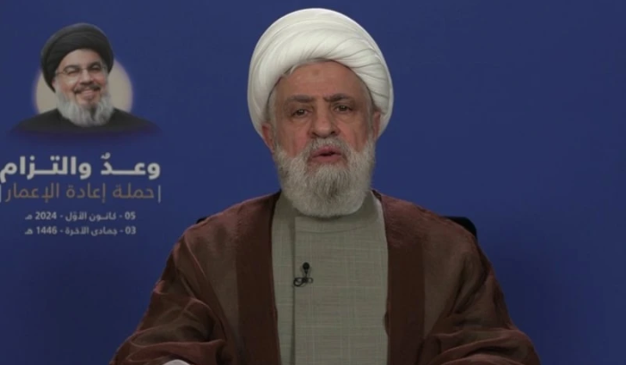 أطلق حملة «وعد والتزام» لإعادة الإعمار بالتعاون مع الدولة |قاسم: اتفاق وقف النار يخصّ جنوب الليطاني فقط