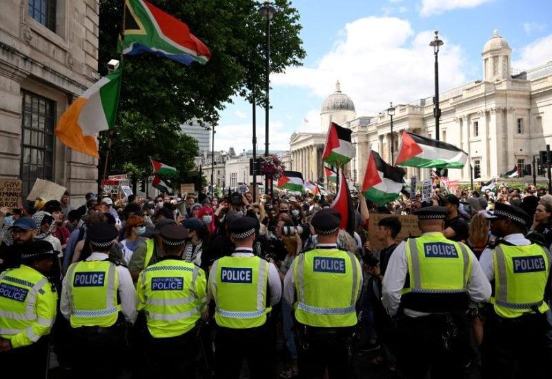 اتهام 7 أشخاص في لندن بعد احتجاج دعما لحركة فلسطين أكشن