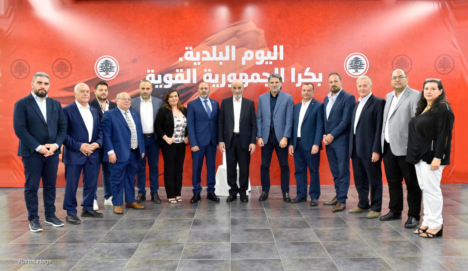 جعجع التقى مجلسي بلديتي التعزانية وسلفايا - عاليه