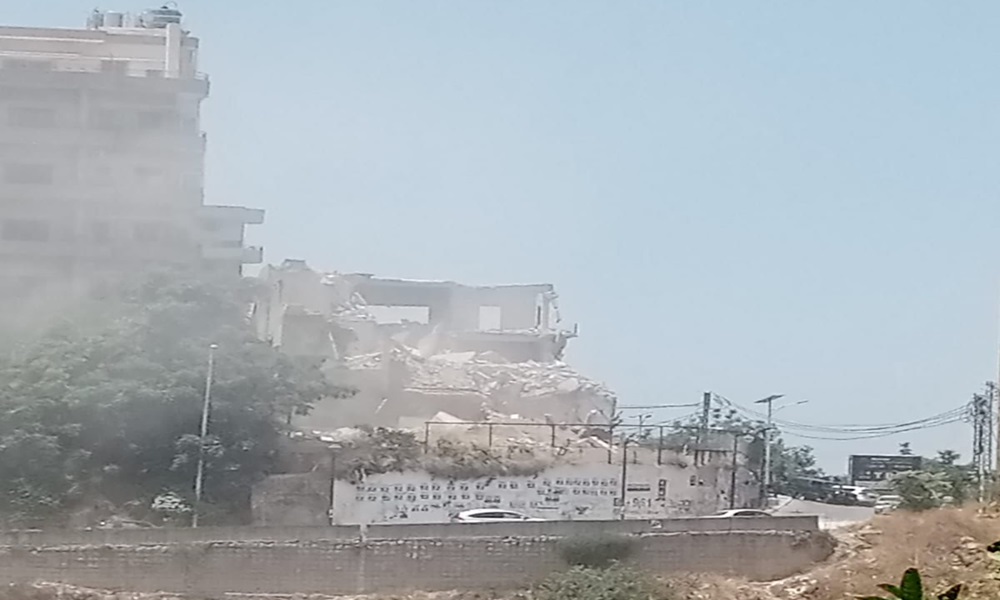 إنهيار مبنى في طرابلس
