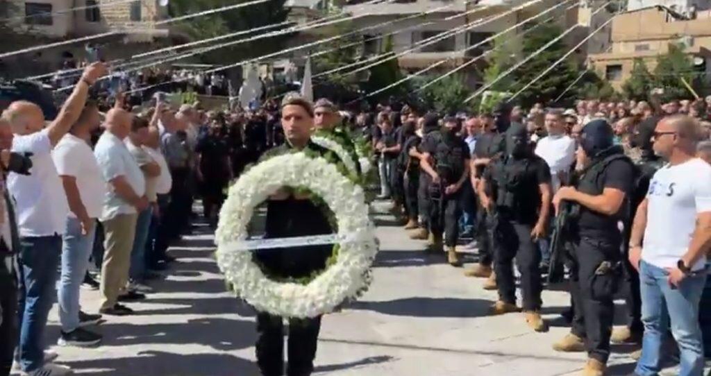 بشري تودّع المعاون الشهيد إلياس طوق في جنازة مهيبة بمشاركة رجال دين وشخصيات وطنية