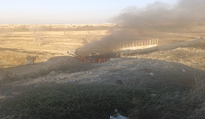 غارة من مسيرة  على معبر جسر القصير