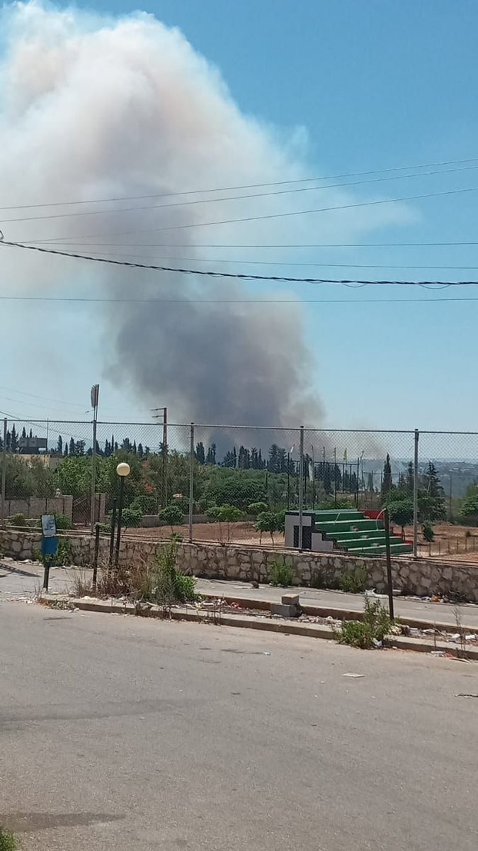 انفجار صاروخ إسرائيلي في بلدة حاروف الجنوبية