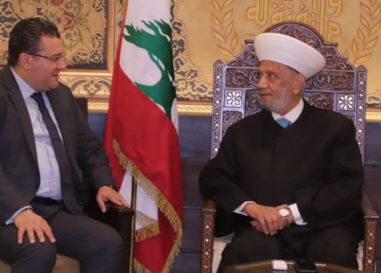 المفتي دريان بحث مع كشلي في أوضاع بيروت