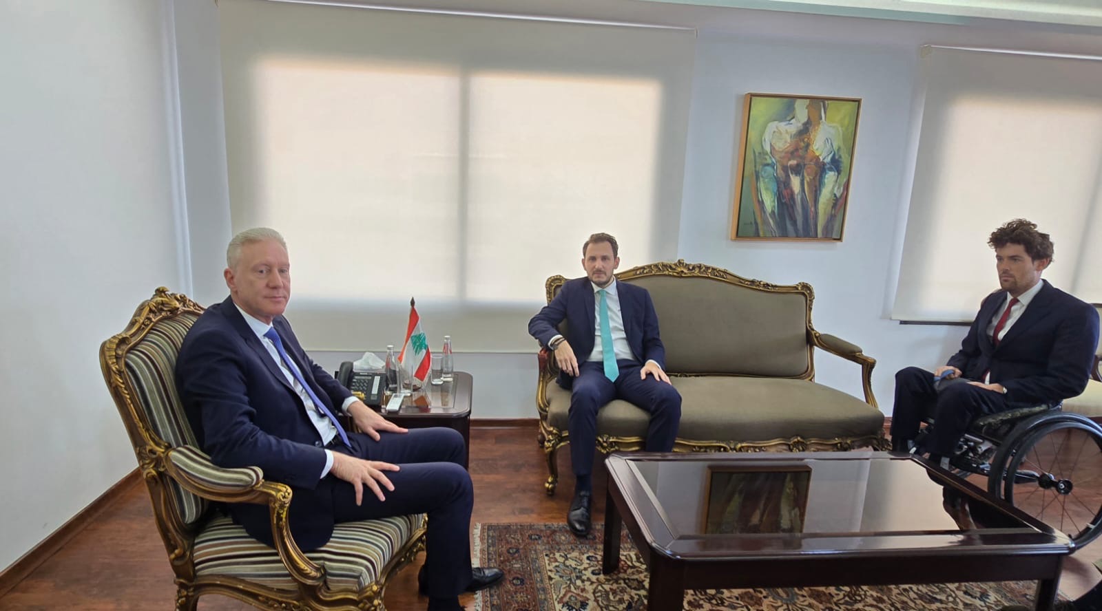 رجّي بحث مع القائم بالأعمال الفرنسي دعم لبنان والتمديد لليونيفيل