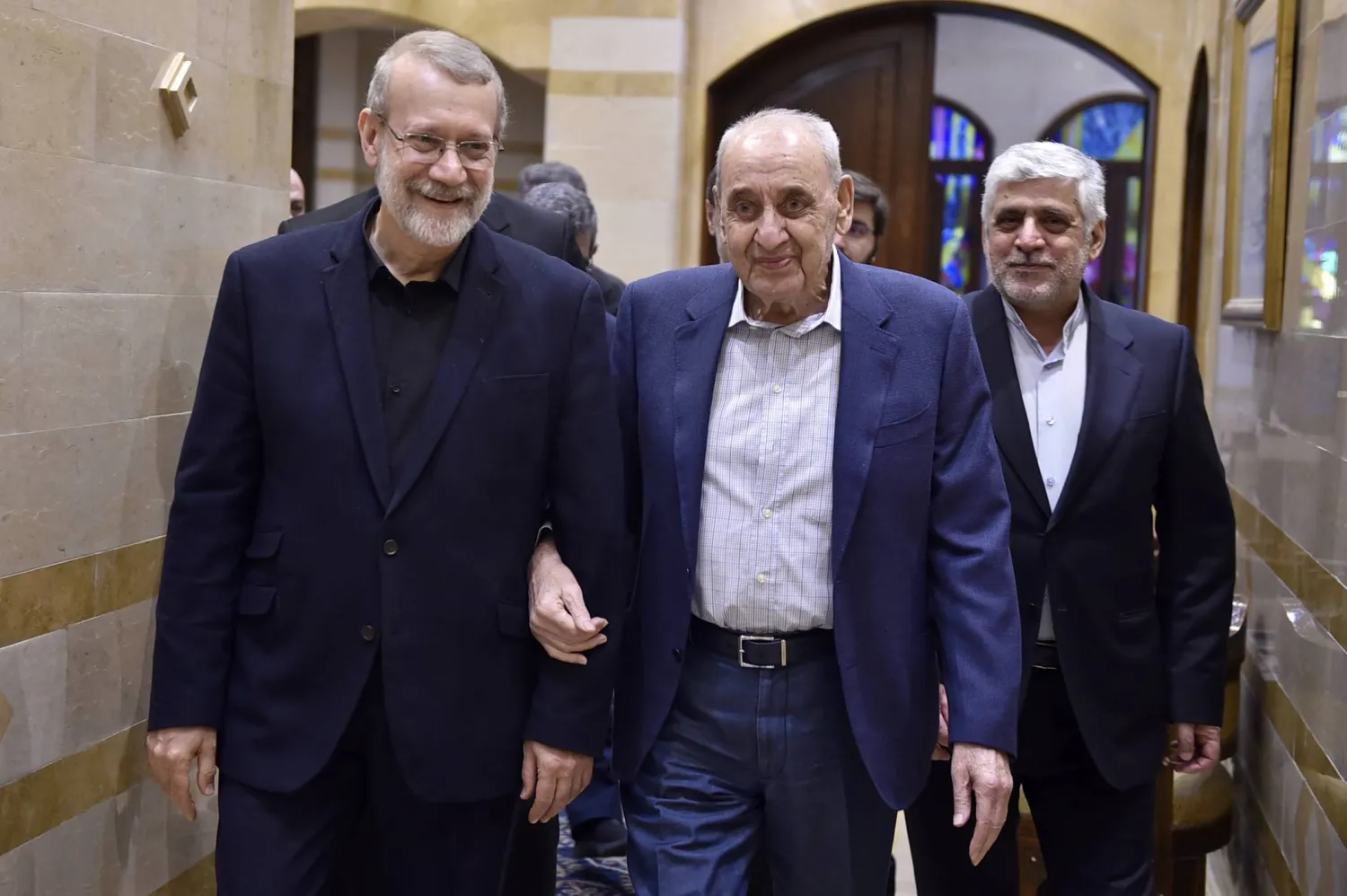 اعتراضات لبنانية على «التدخل الإيراني» تسبق وصول لاريجاني إلى بيروت<br />
سيلتقي عون وبري وسلام ولا موعد مع وزير الخارجية