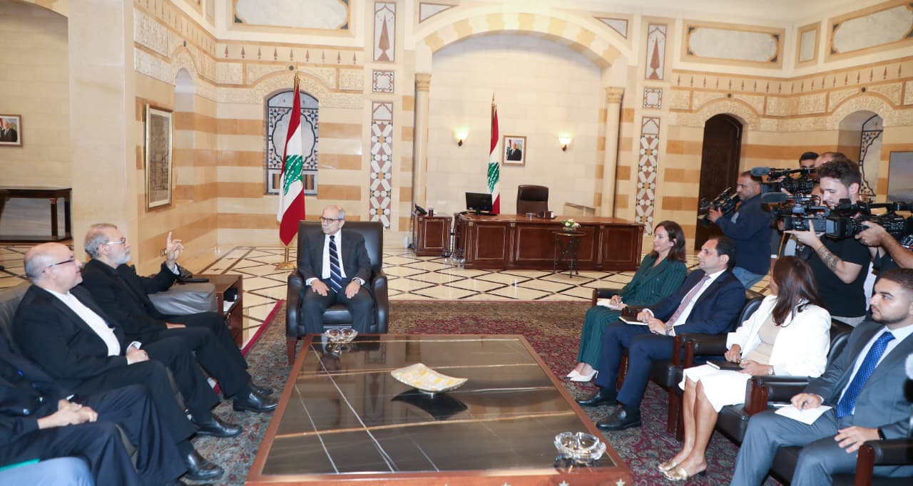 سلام للاريجاني: التصريحات الأخيرة مرفوضة شكلاً ومضموناً